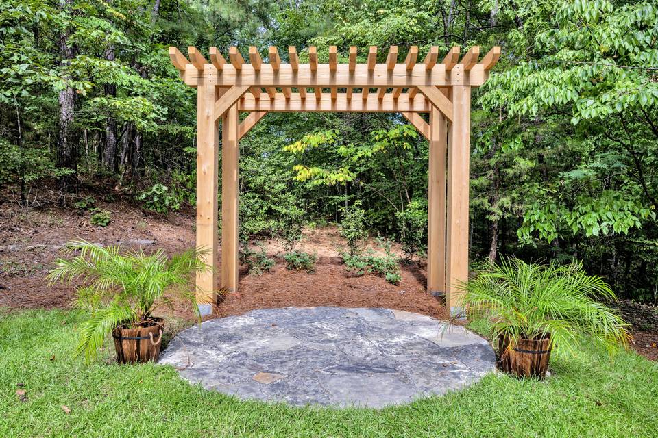 Arbor in the garden