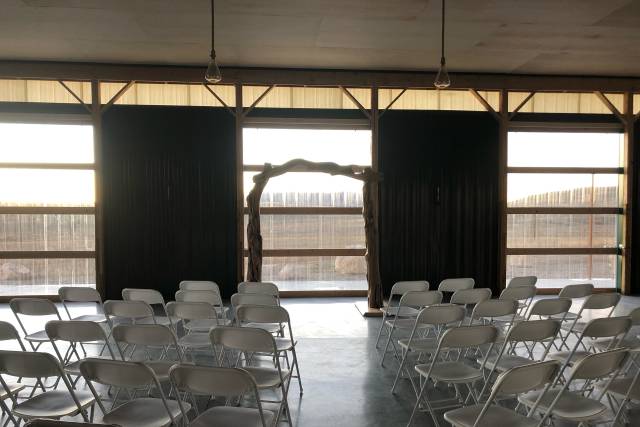 Setting up inside ceremony!