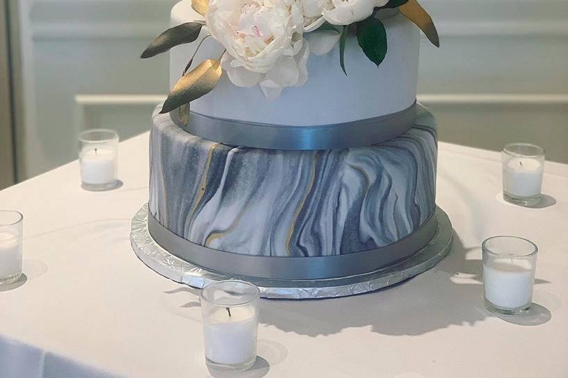 Marbled fondant