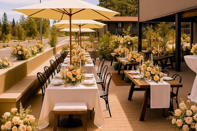 Wedding Setup on Patio