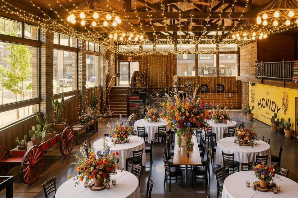 Wedding Setup in Camp Hall