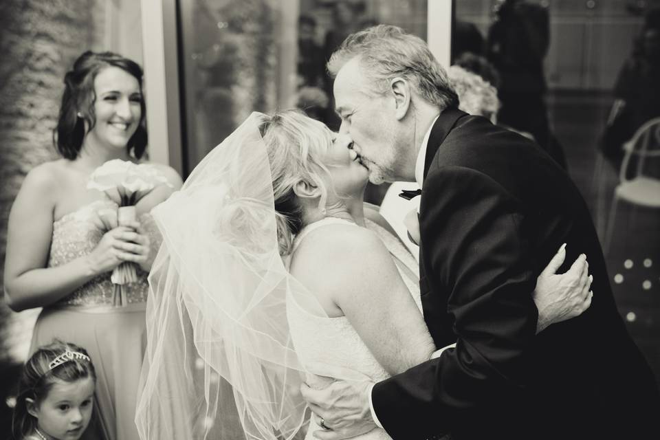 Wedding kiss