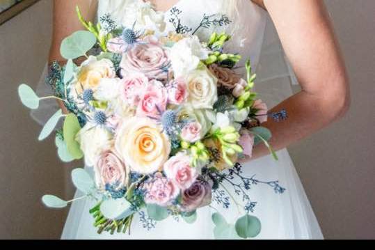 Soft Pastel Bridal Flowers