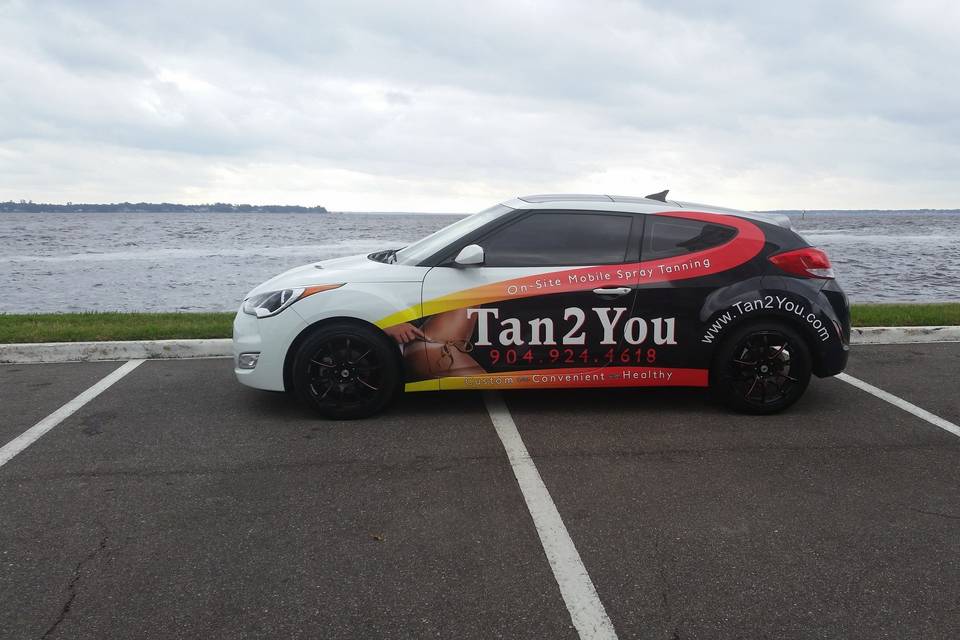 Tan car ad