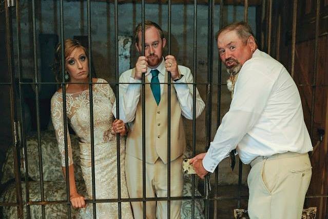 Fun wedding photo