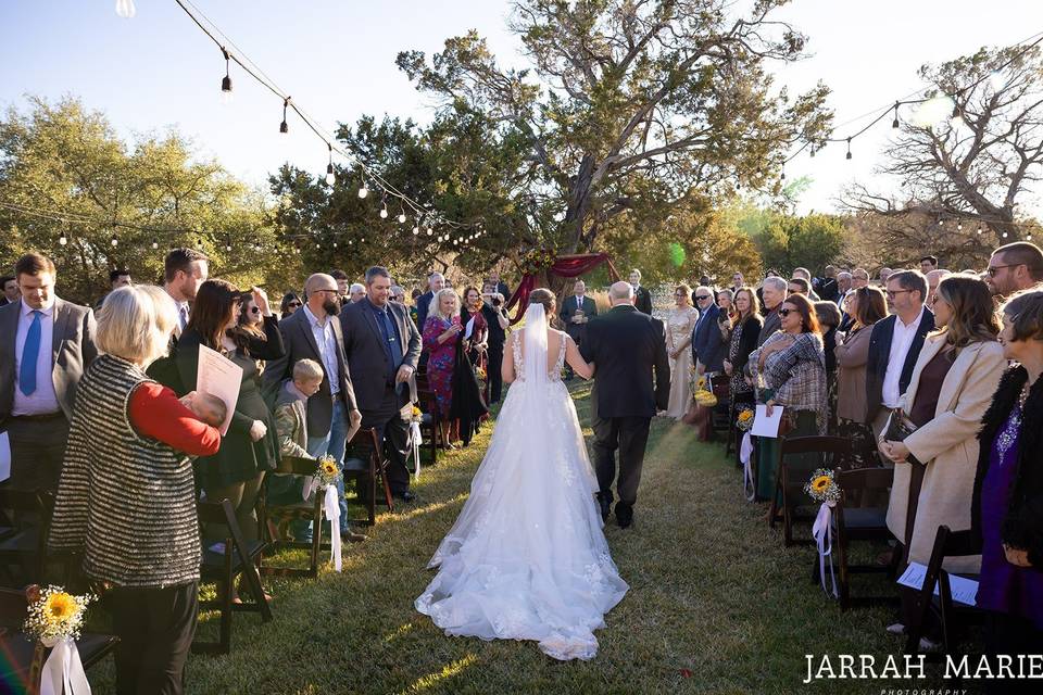 Here comes the bride