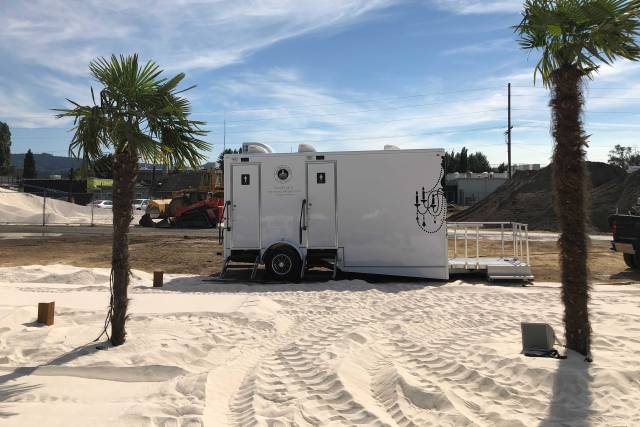 ADA Restroom faux beach