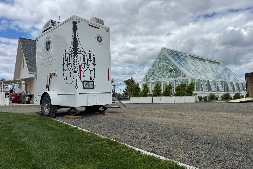 Restroom & Glass House
