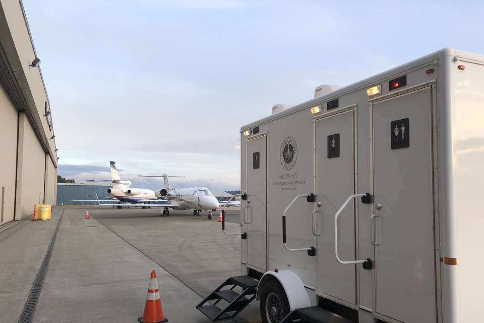 At the airfield