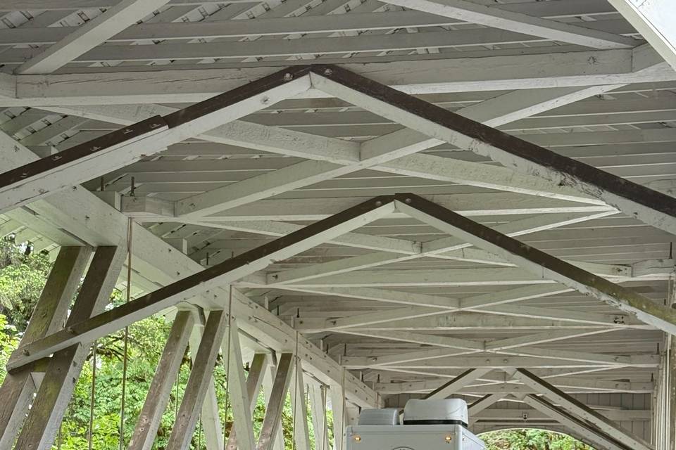 Crossing the bridge