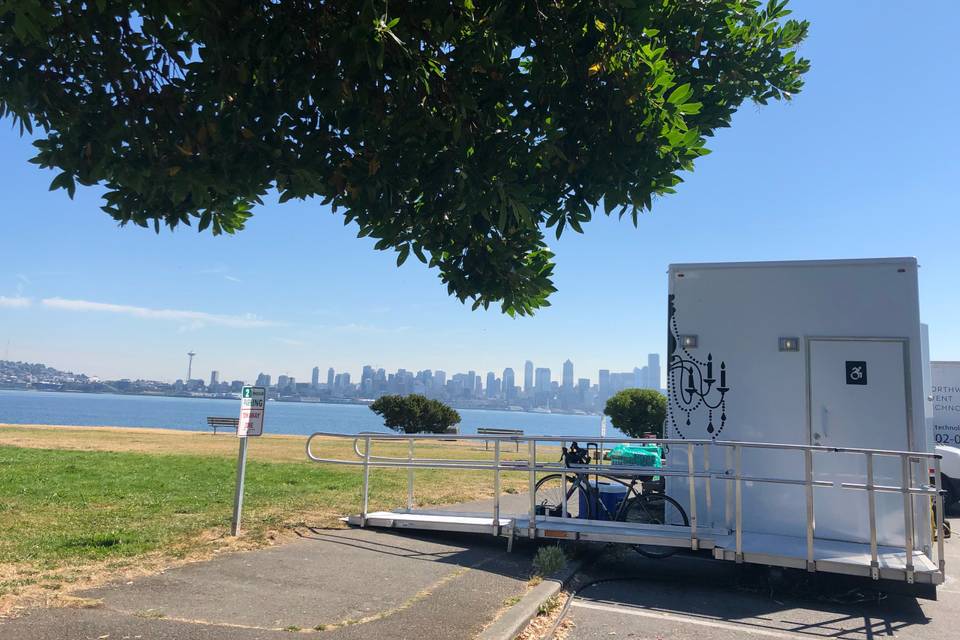 At the bay