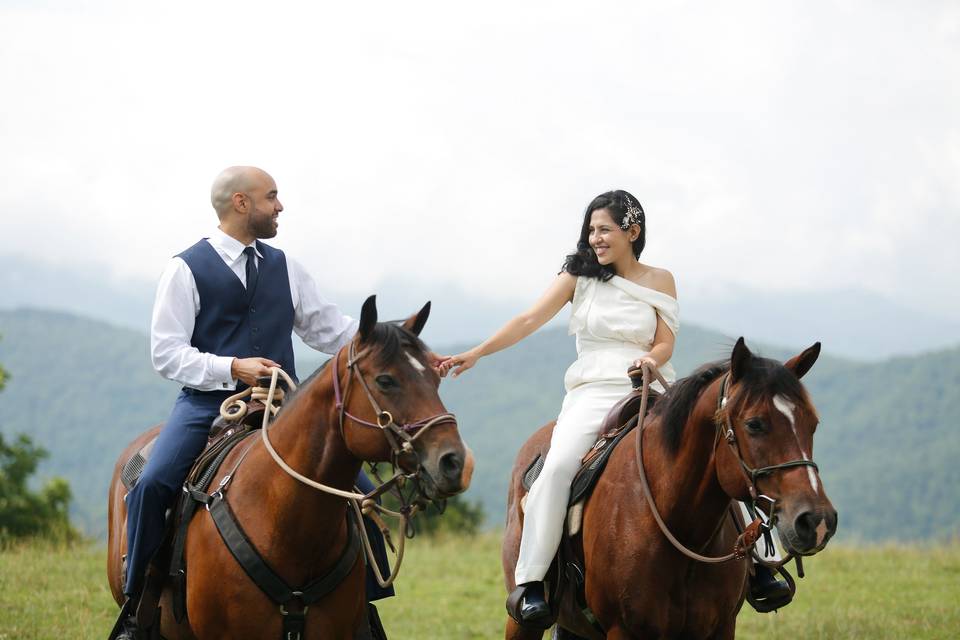 Horseback Wedding