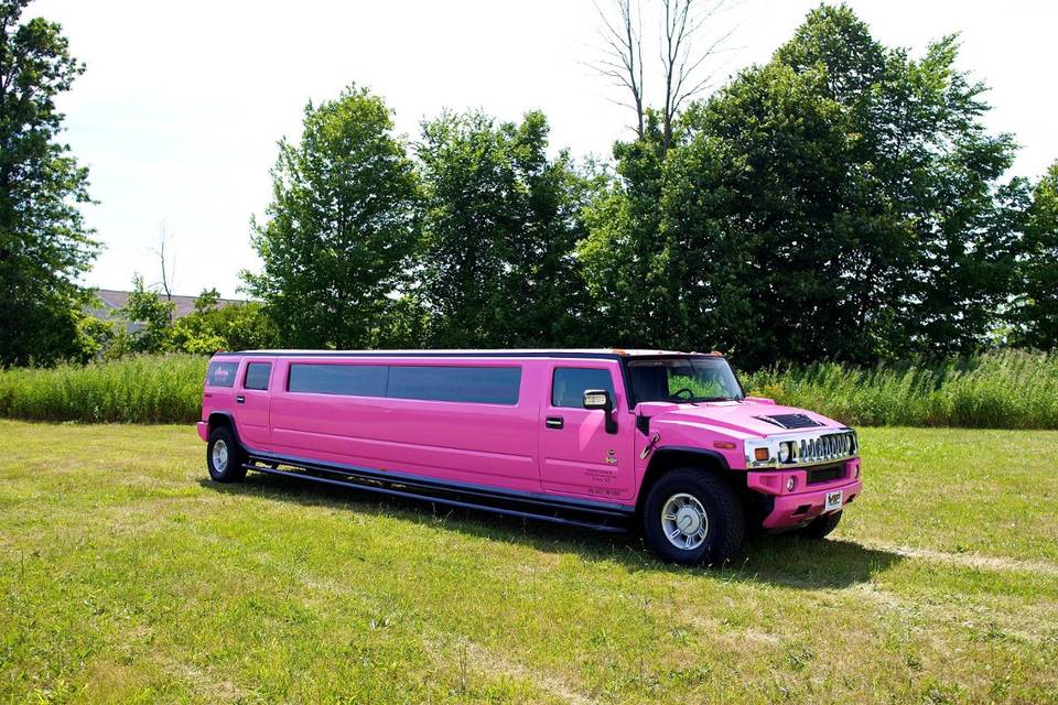 18 - 20 Passenger Pink H2 Hummer - SatisfactionLimousines.com