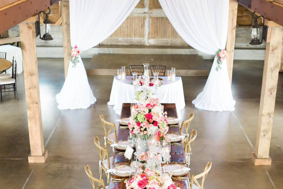 Reception head table