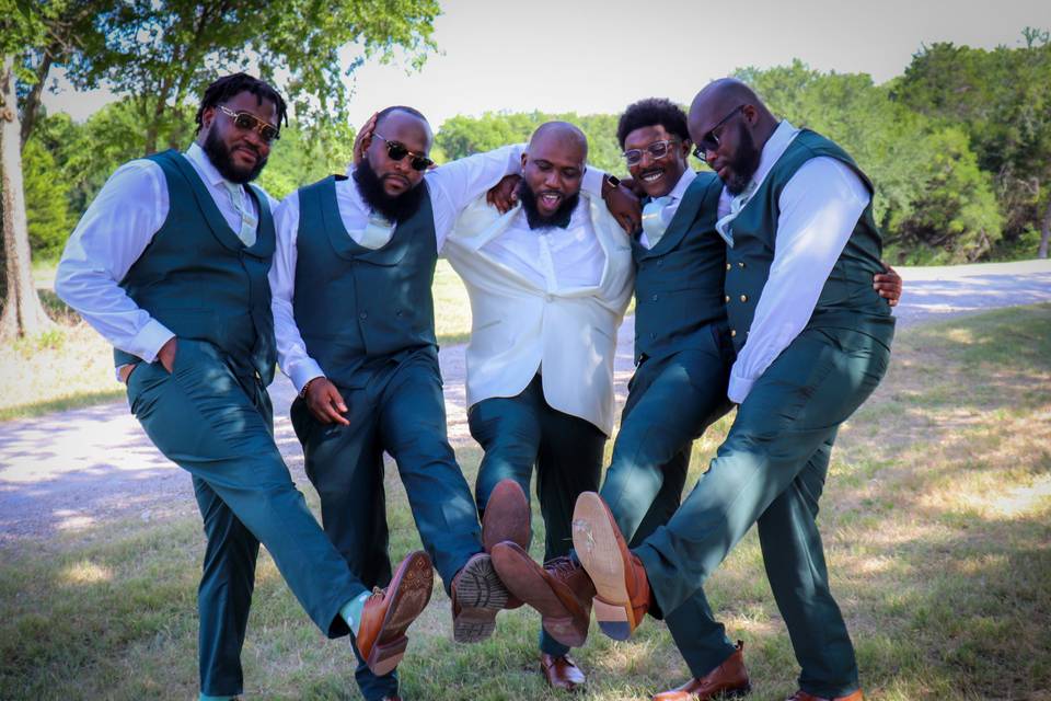 Groom & his boys