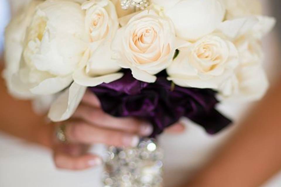 Bride holding her bouquet