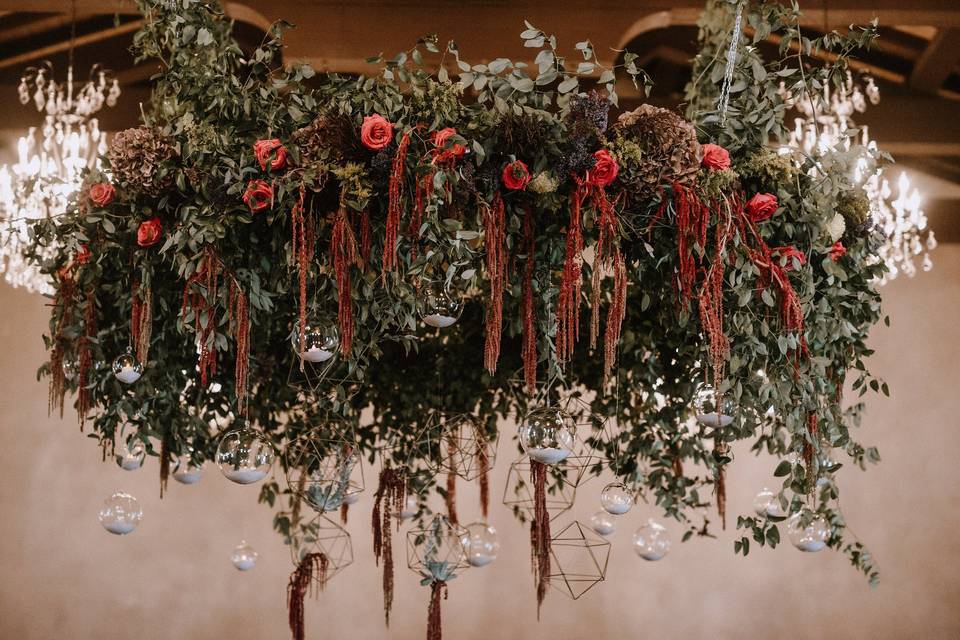 Floral chandelier