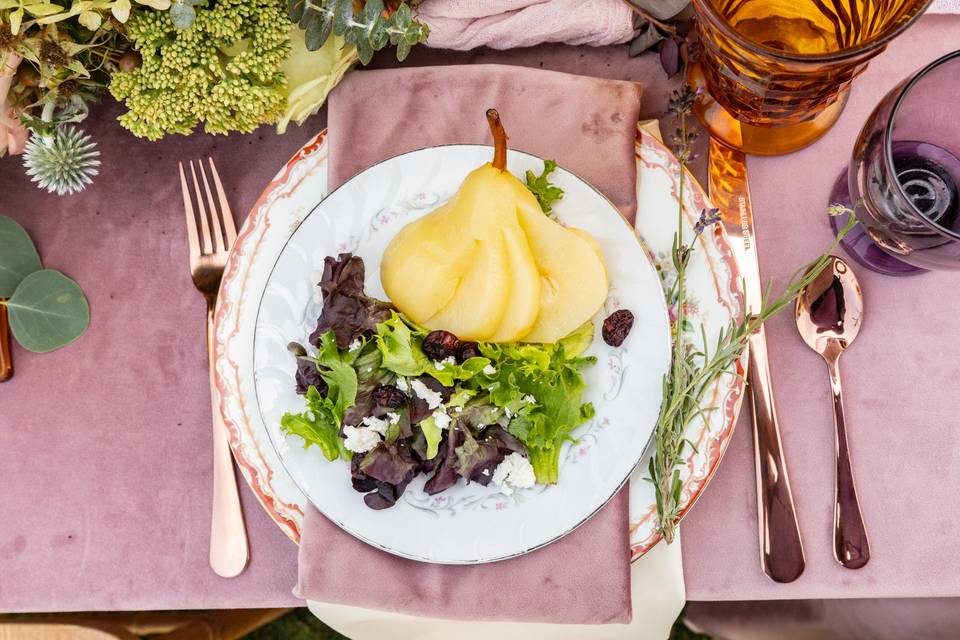 Poached Pear Salad