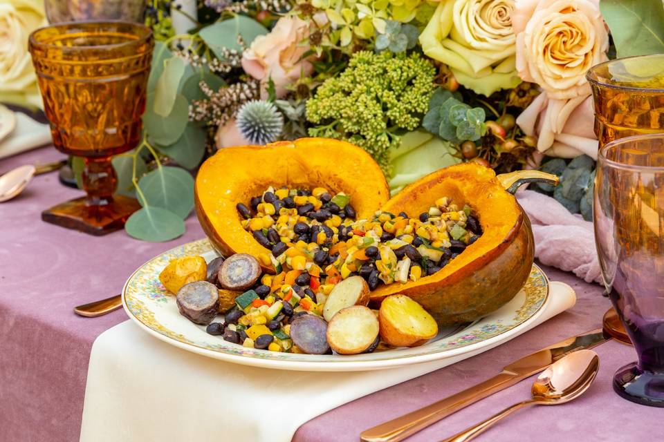 Acorn Squash & Fajita Veggies