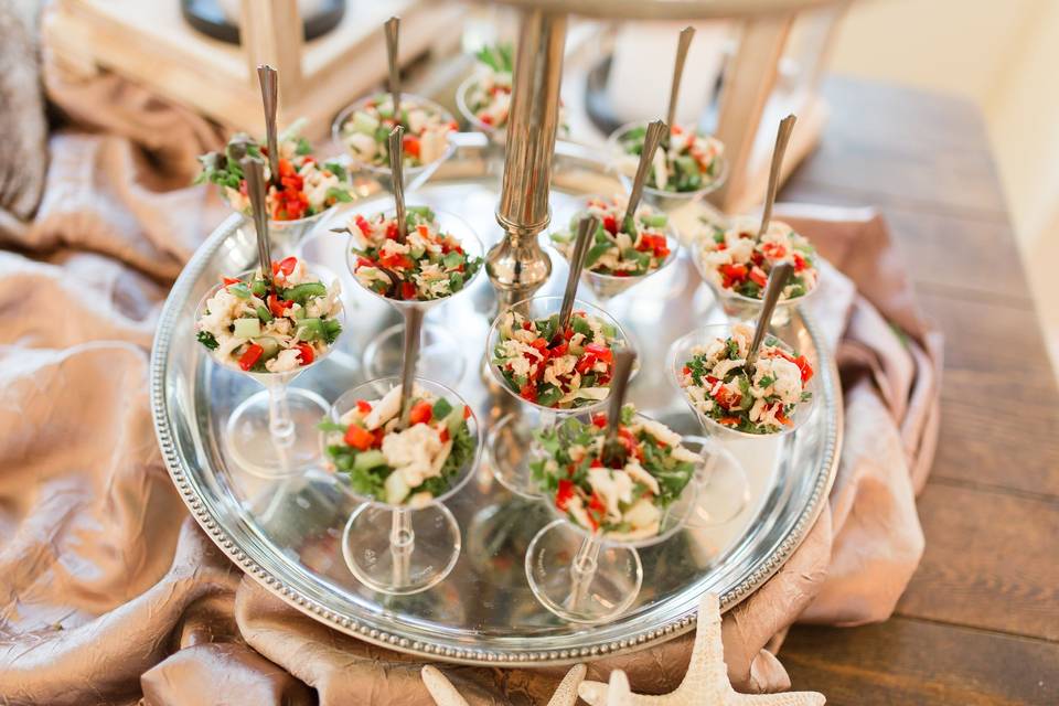 Crab Salad in Martini Glasses