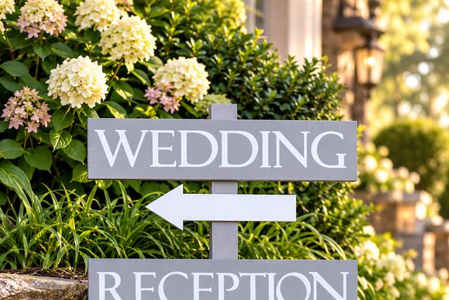 Wedding Directional Sign