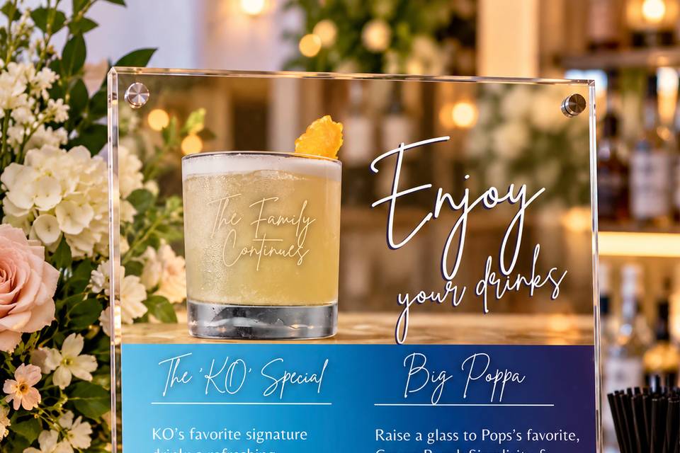 KO Drink Menu