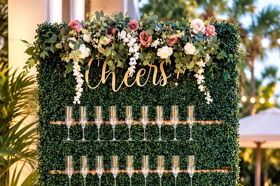 Champagne Wall Rental