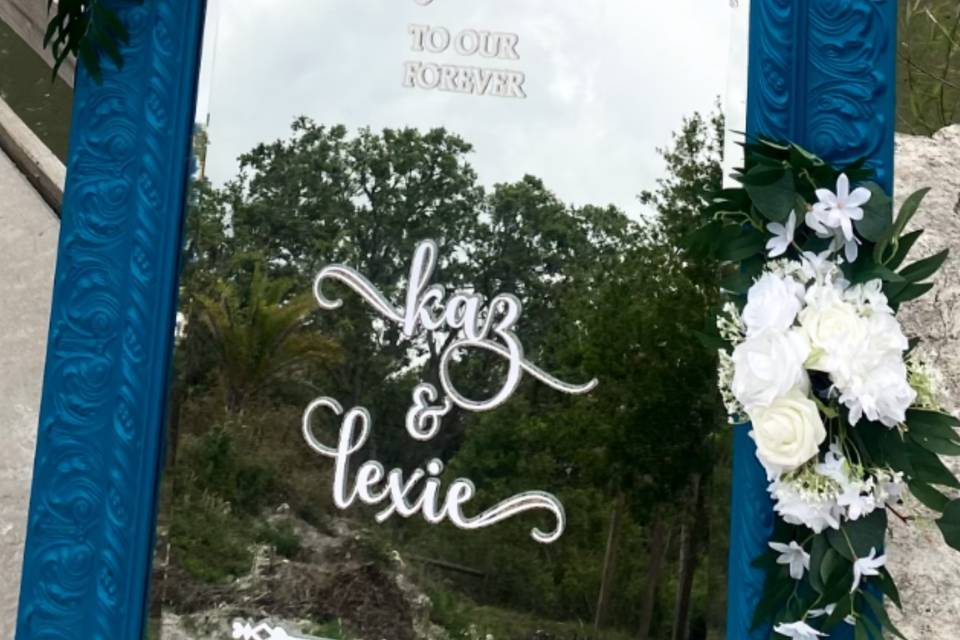 Kaz/Lexi Welcome Sign