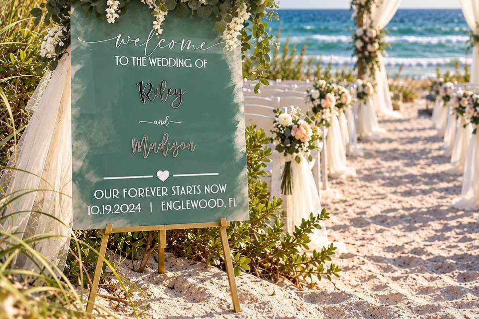 Riley/Madison Welcome Sign