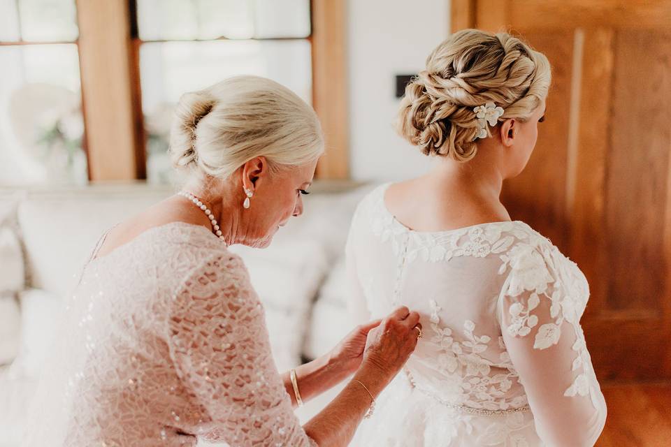Beautiful mother daughter