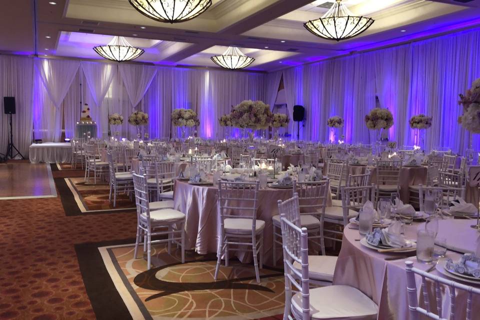 Ballroom with pipe & draping