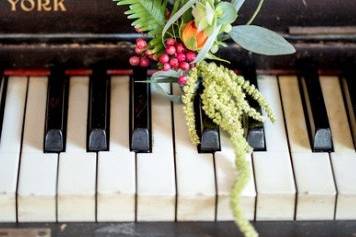 Flower on the piano