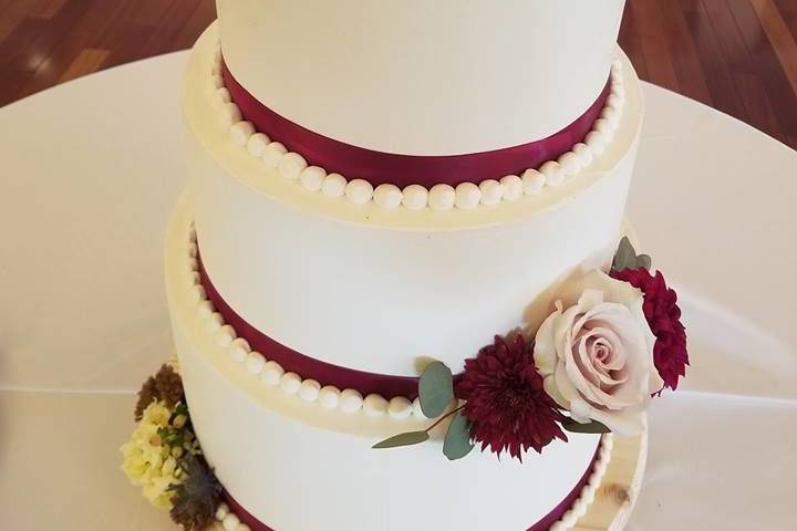 Wedding Monogram Cake Topper in Circle - Modern Cake Topper — Woodword  Design Studio