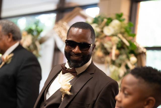 Excited groom