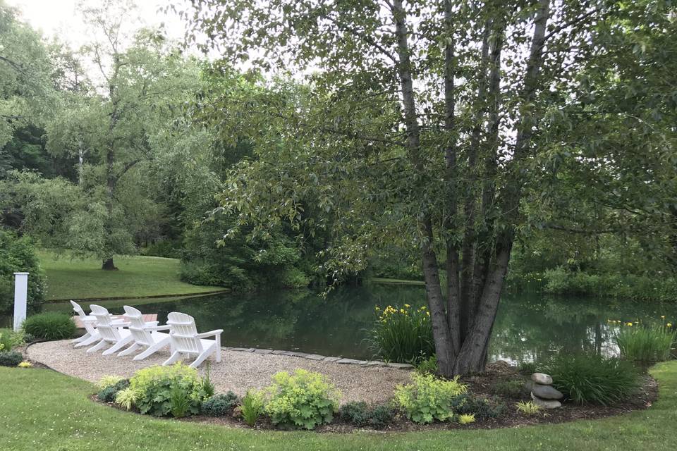 Brook fed pond