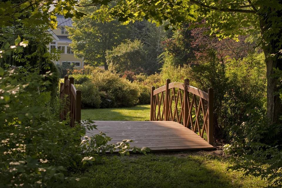 Footbridge over brook
