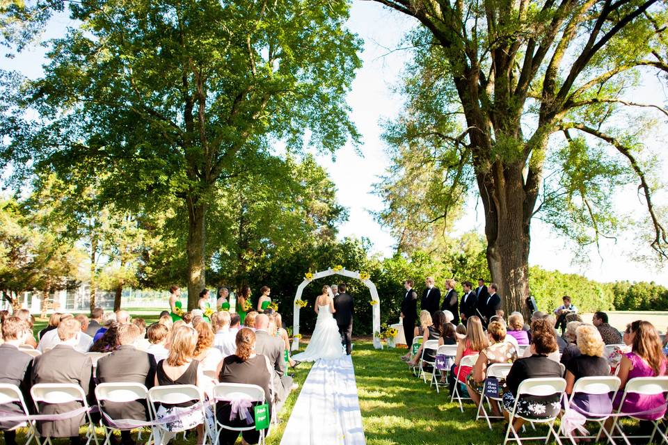 The wedding ceremony