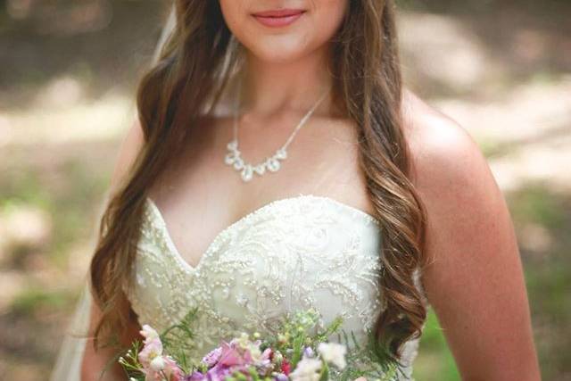 Beautiful farm wedding for this lovely bride
