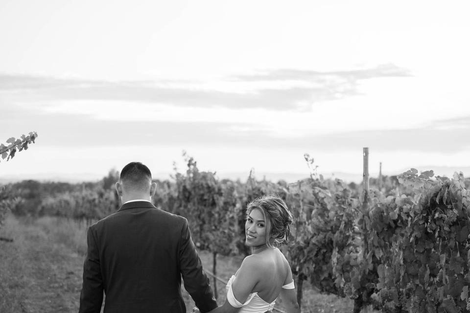 In the vines
