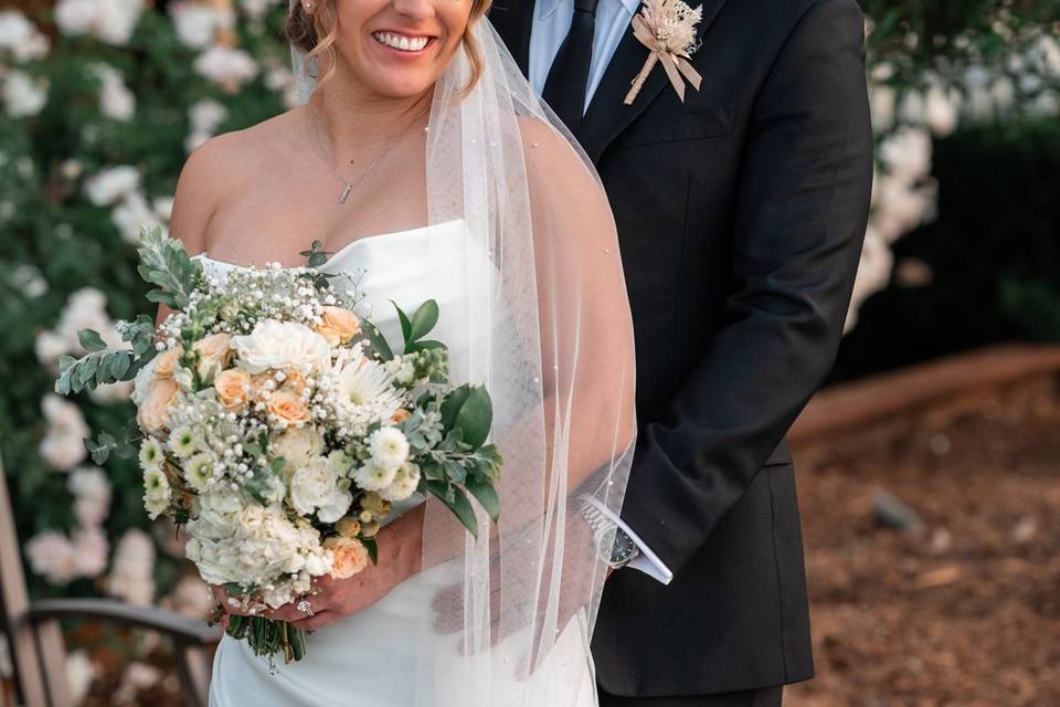 Bride in the florals