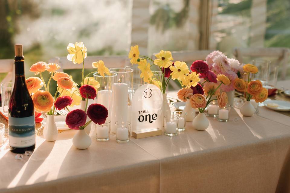 Table Numbers