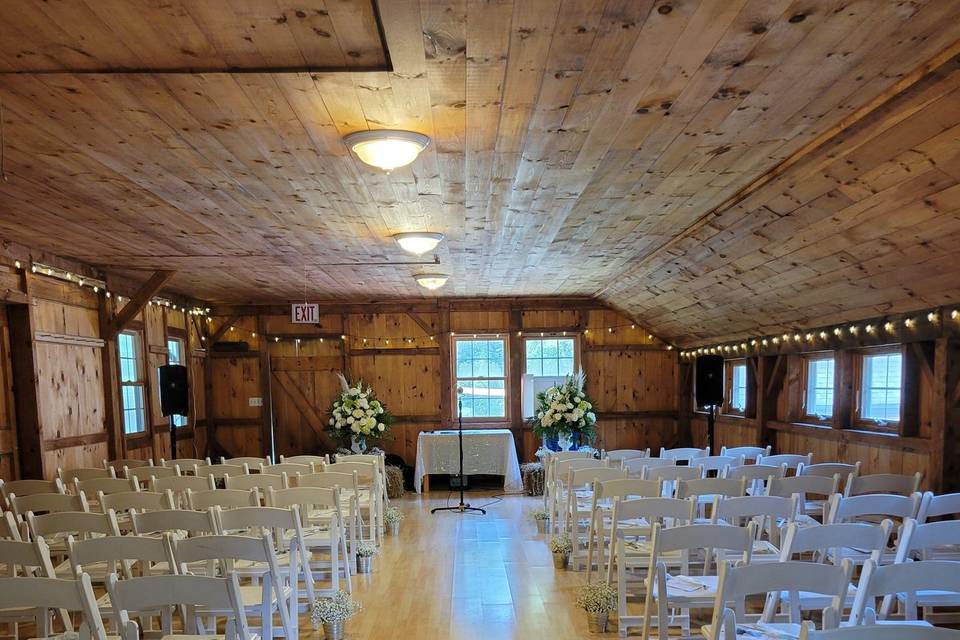 Ceremony event barn