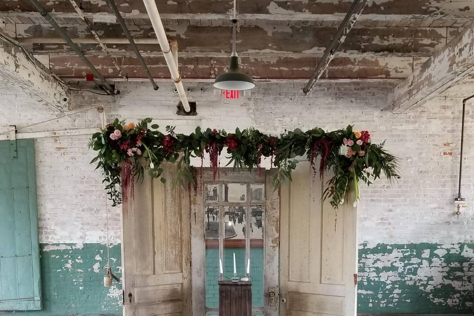 Rustic ceremony doors- Ford Pi