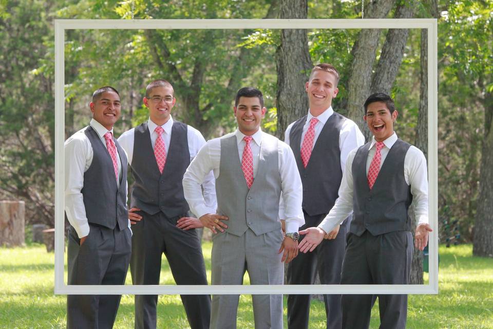 Groom and his groomsmen