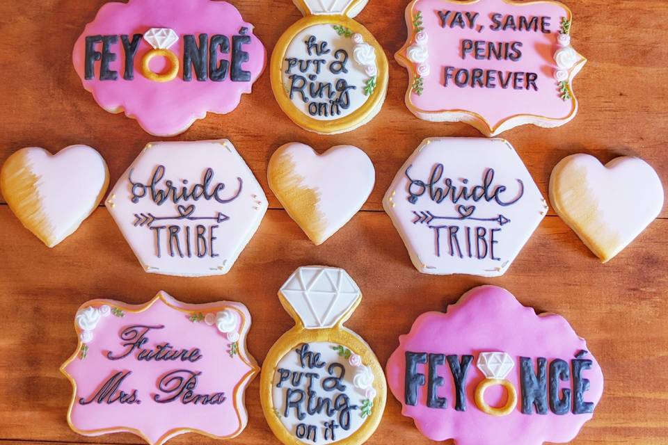 Bachelorette cookies