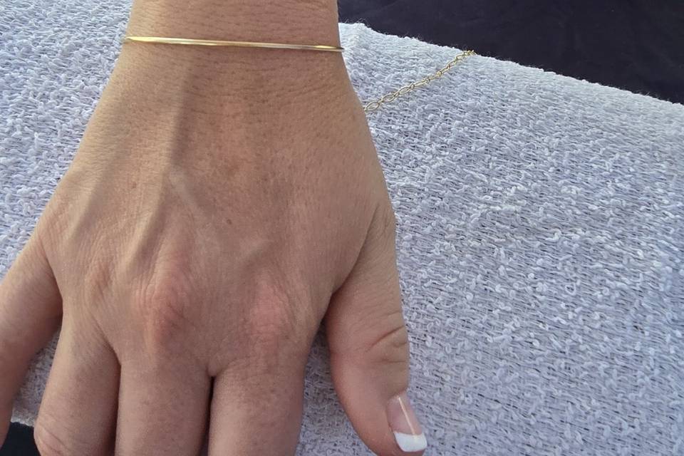 14k gf chain w/cross connector