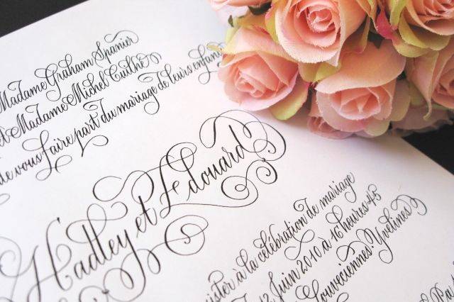 Faire-part de mariage Rustic rose