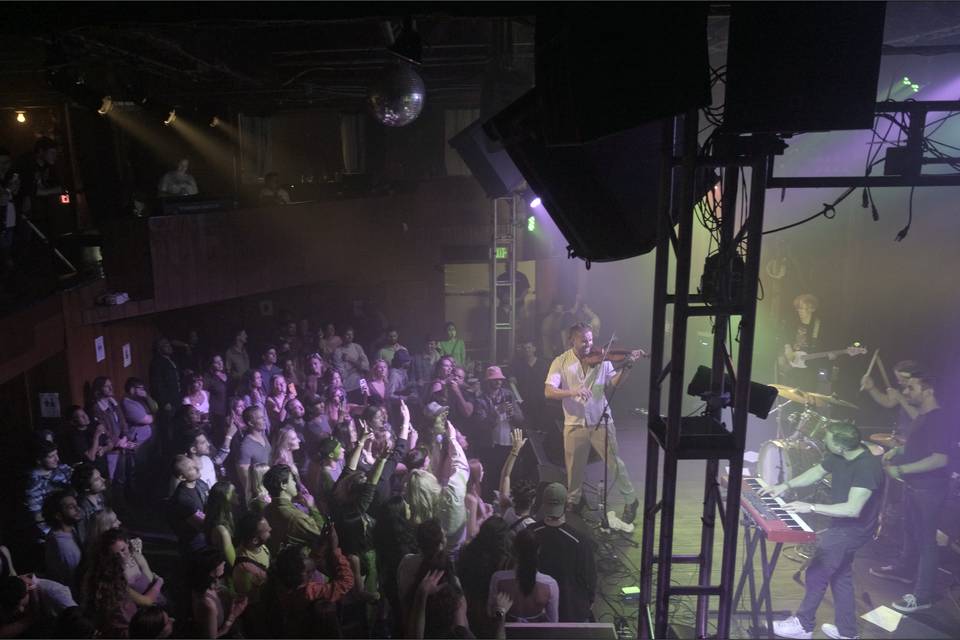 Performing to a sold out crowd
