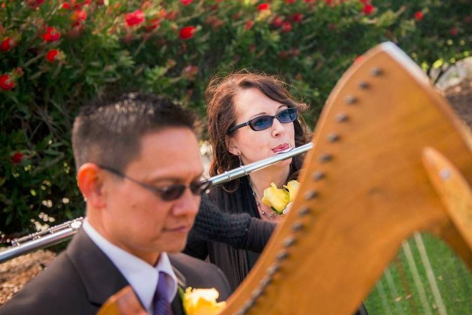 Rick Tan Harp, Jennifer Tan FlutePresidio Golf Club, San FranciscoDaniel Neal Photography