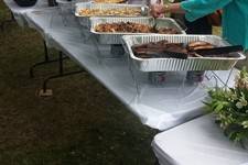 Casual wedding buffet